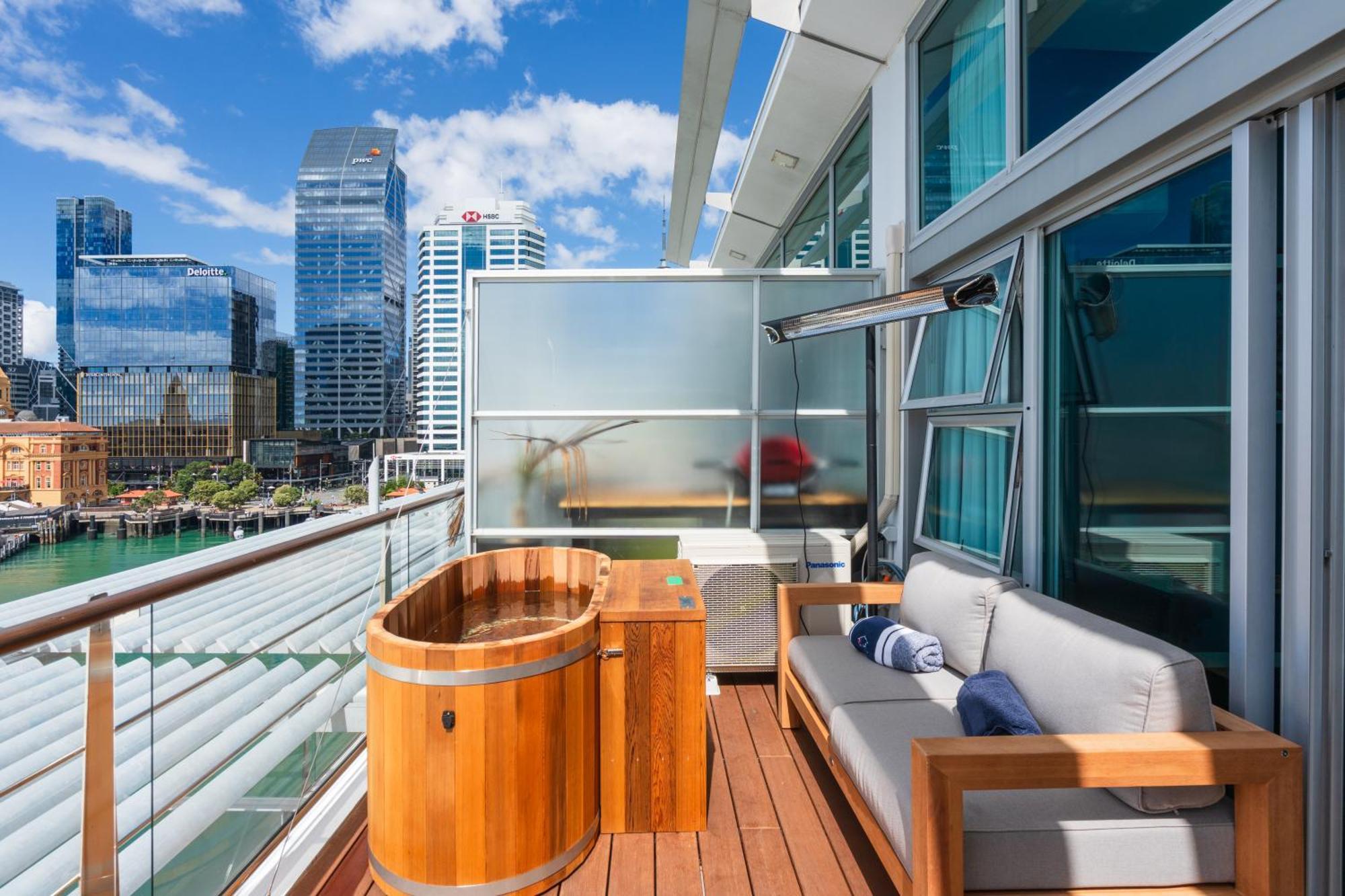 Penthouse Apartment With Stunning Harbour Views Auckland Kültér fotó
